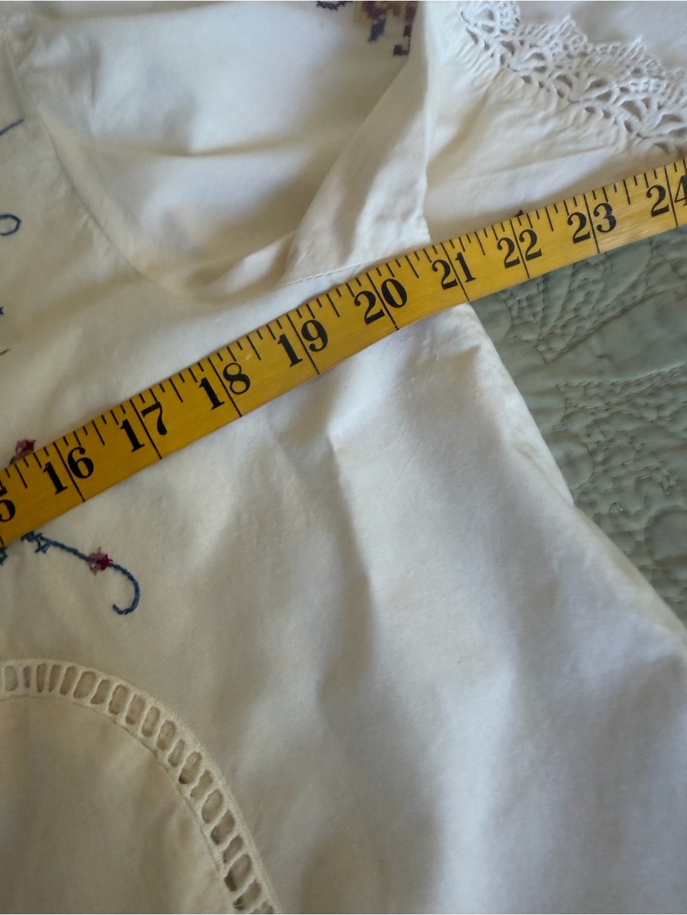 *SOLD* Jennifer & Grace Embroidered Cotton Peasant Blouse Boho Cottagecore L - Picture 12 of 14